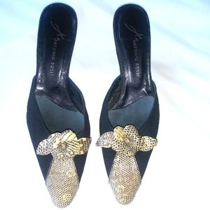 Antonio Bossi Reptile Skin Mules Size 8M